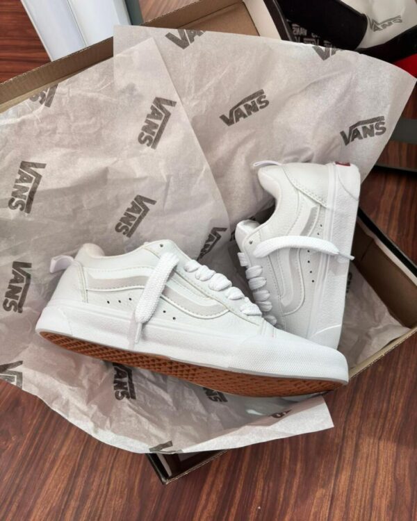 Vans Knu Skool Leather True White - Imagem 4