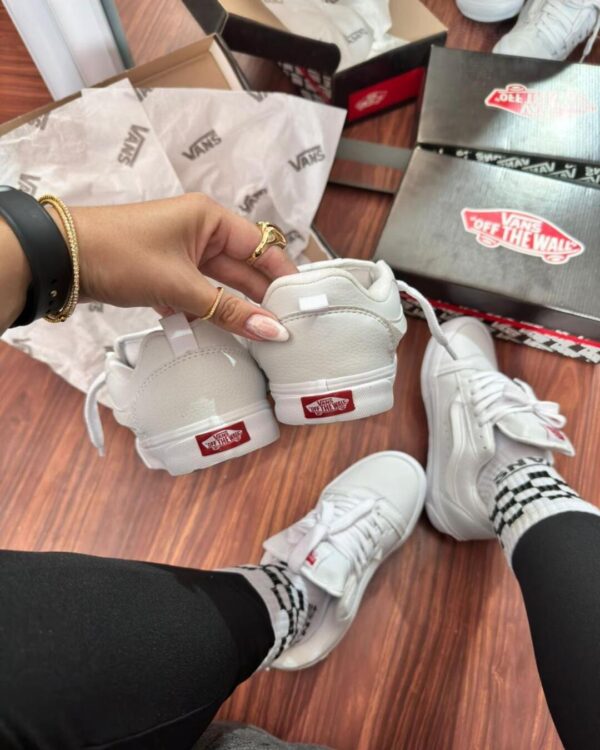 Vans Knu Skool Leather True White - Imagem 6