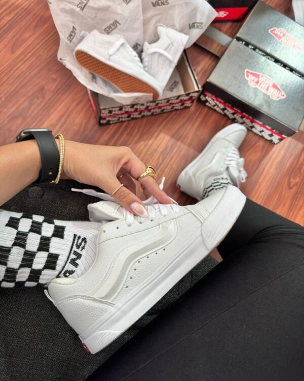 Vans Knu Skool Leather True White