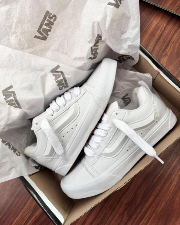 Vans Knu Skool Leather True White - Imagem 2