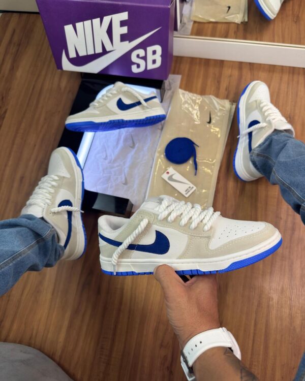 Dunk Low Pro Off White/Azul - Imagem 3