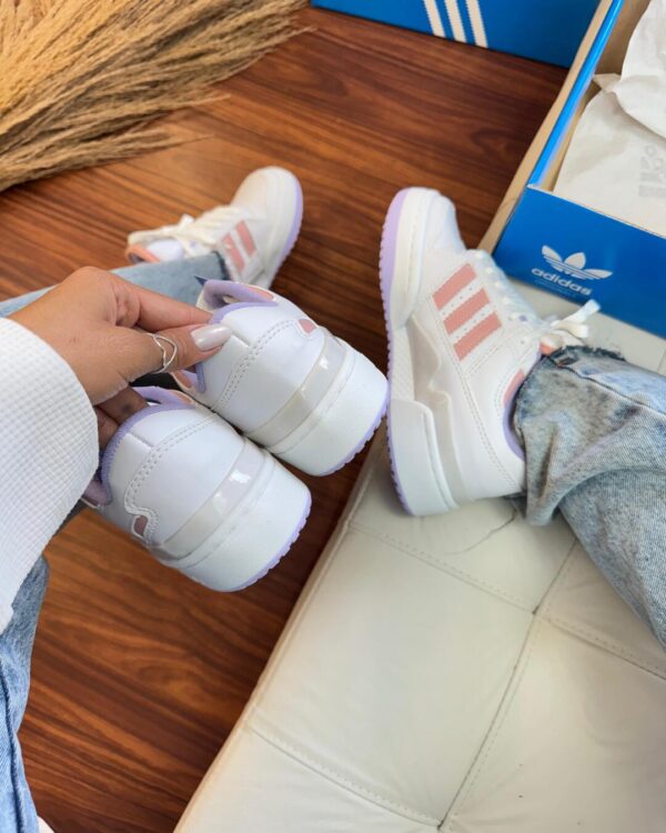ADIDAS FORUM BRANCO/ROSA - Imagem 4