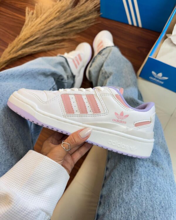 ADIDAS FORUM BRANCO/ROSA - Imagem 6